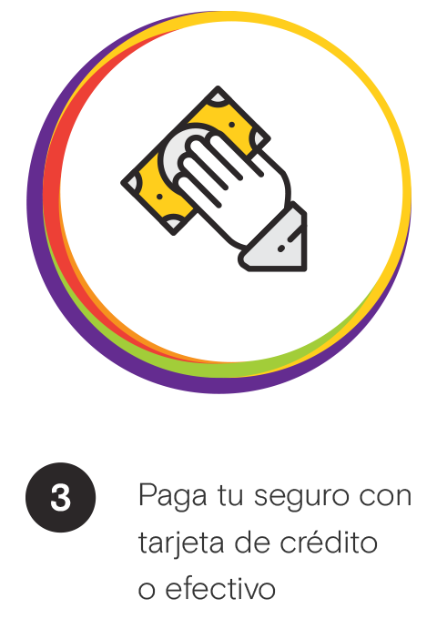 Paga tu seguro con tarjeta de crédito o efectivo